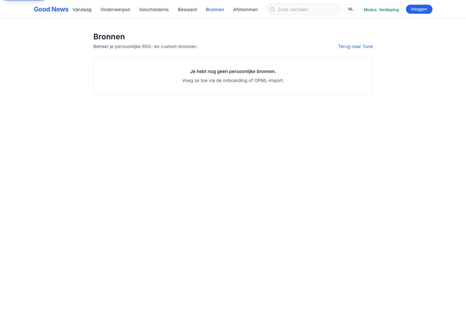 Managing your own RSS and custom sources.